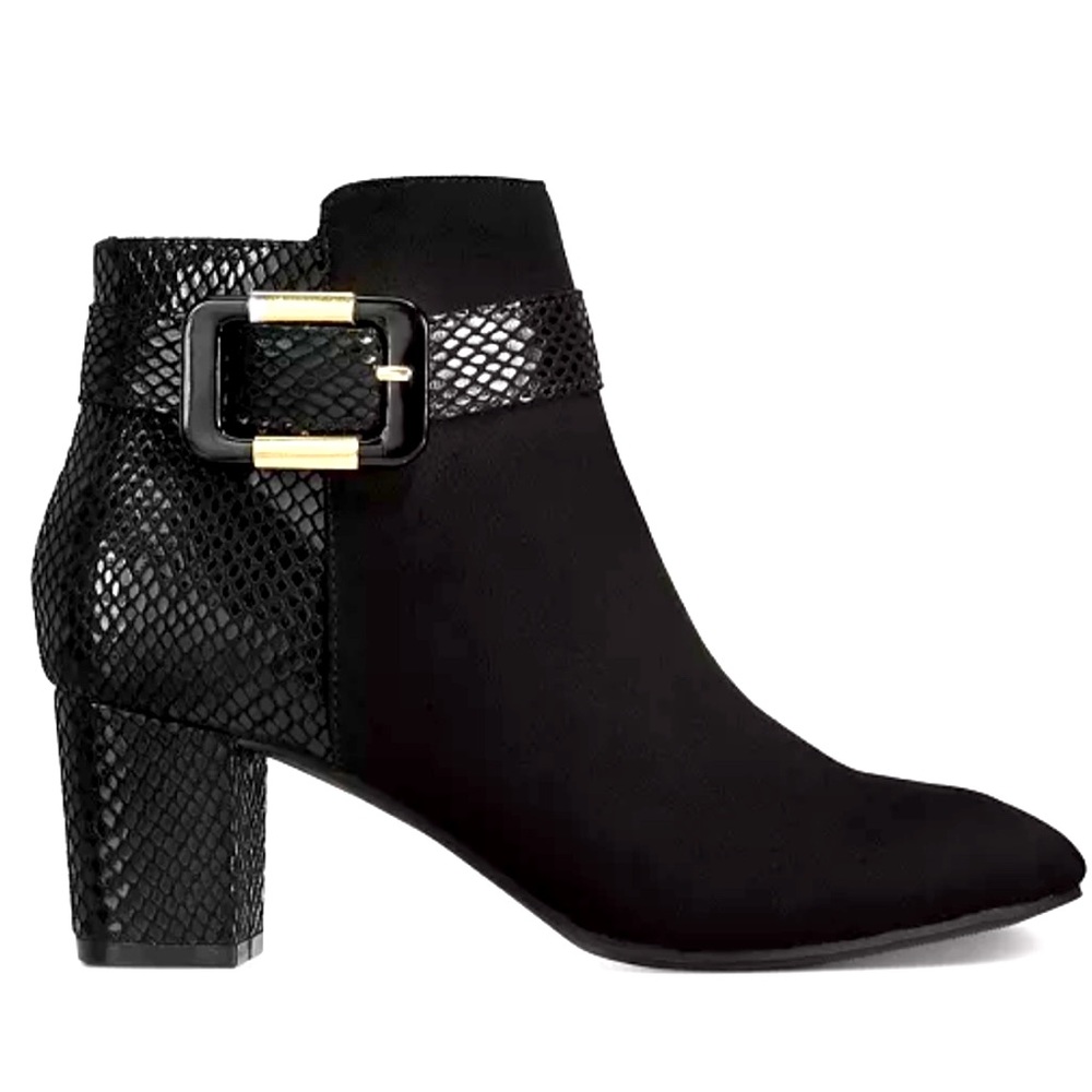 Karen Scott Ivyy Mixed Media Bootie Size 7M Black